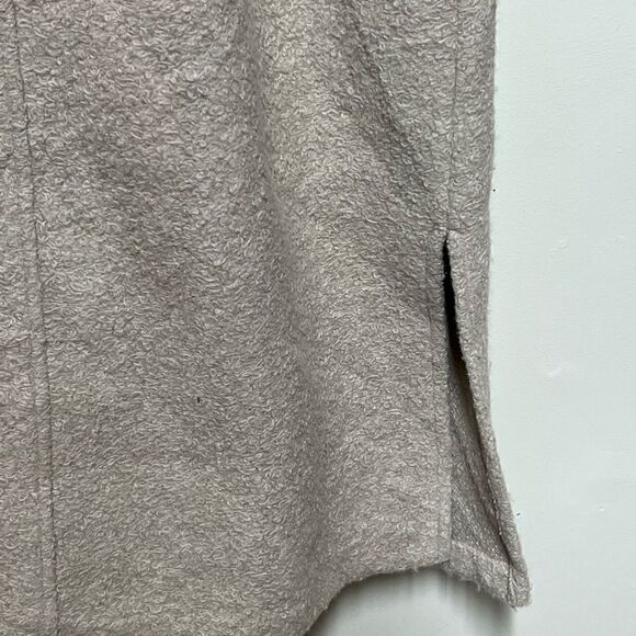 Anthropologie Joie Open front Belted Wool Blend Oatmeal Coat Sz S - Picture 4 of 10